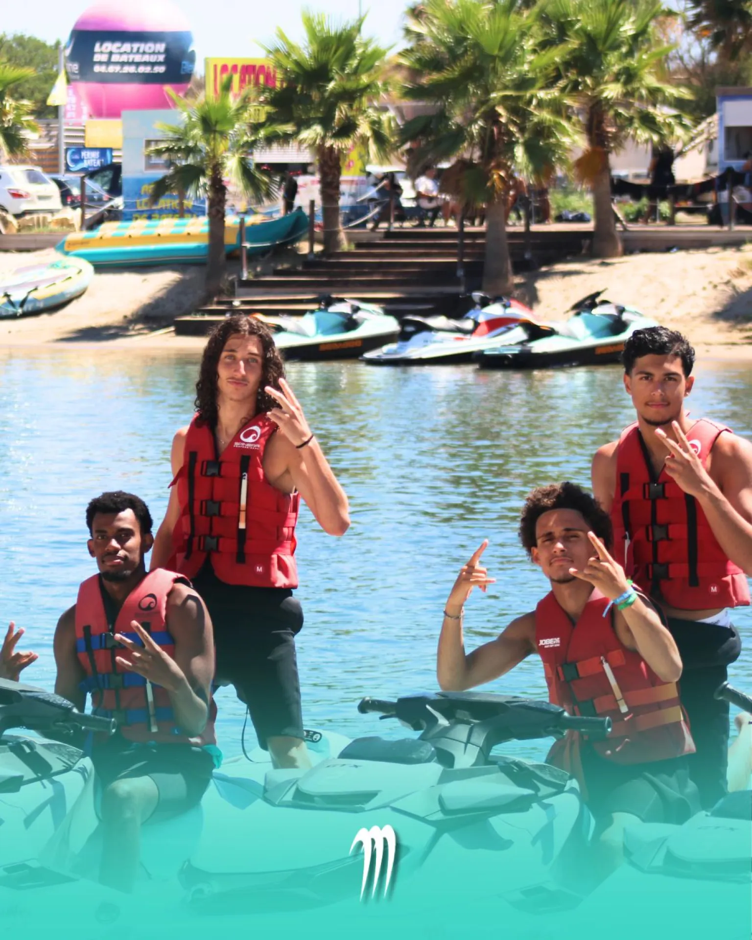 Jet Ski en team au cap d'Agde