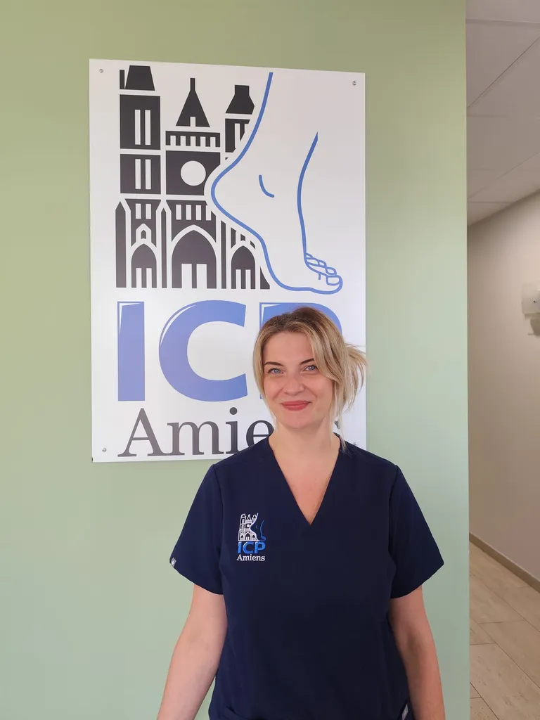 Anne-Laure, infirmière à l'Institut de la Cheville et du Pied à Amiens