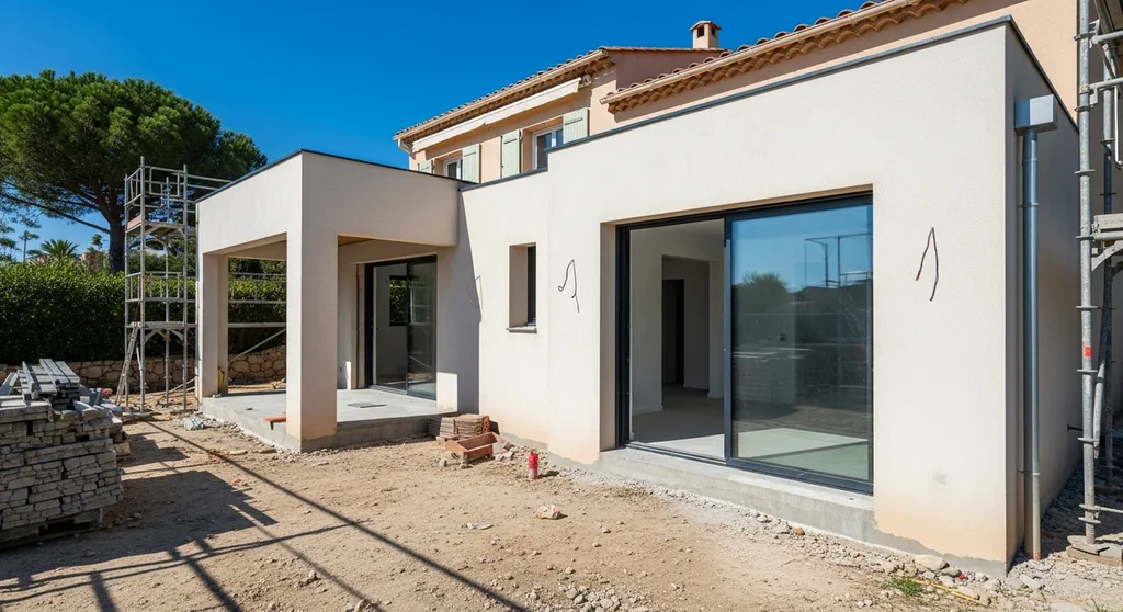 Créer une extension de maison avec une entreprise spécialisée en gros œuvre à Antibes proche de Cannes