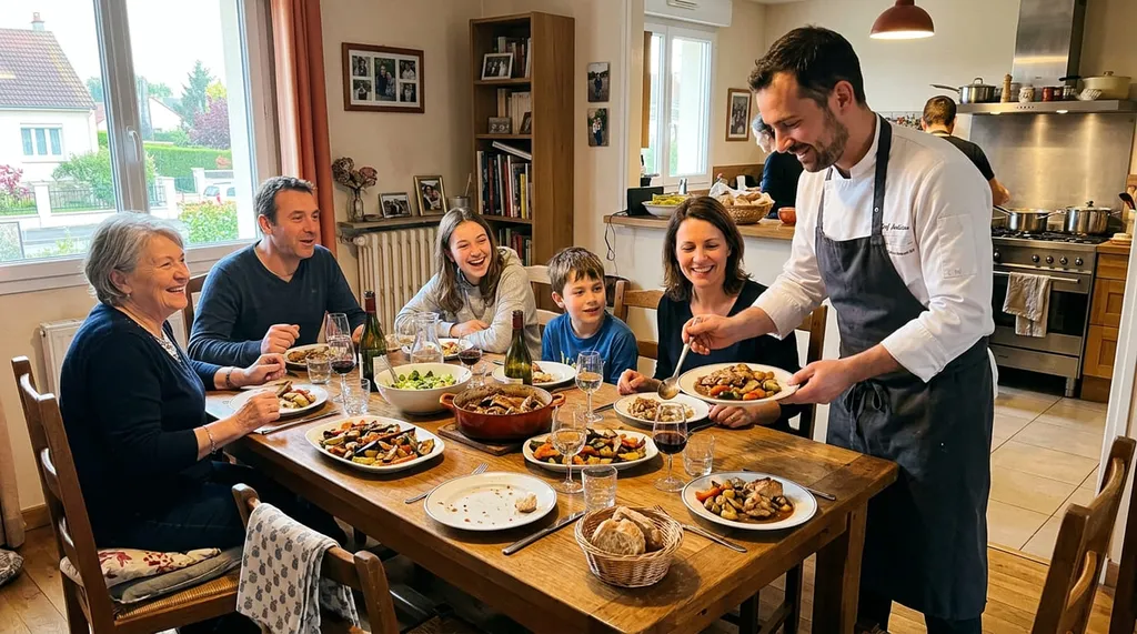 Chef traiteur pour repas de famille vers Mantes-la-Jolie