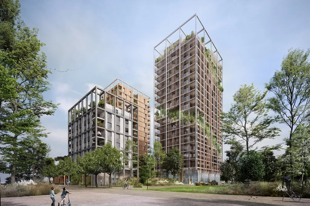 Appartements neufs à Strasbourg-Wacken avec terrasses et espaces verts — résidence haut de gamme RE 2020 à deux pas du Parlement Européen
