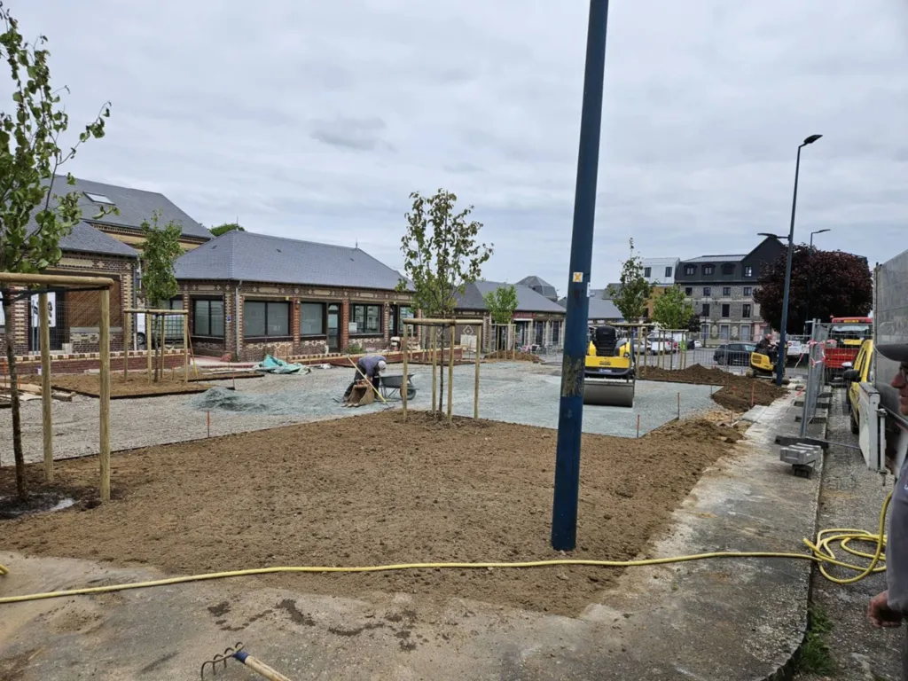 Challenge du mois pour Caux Environnement pour la création et l'aménagement d'un square à Gonneville la Mallet 76