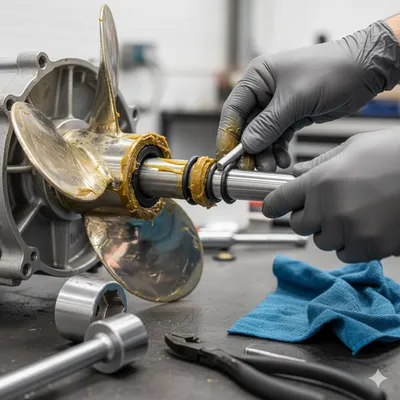 Changement de moyeux d’hélice et joints toriques d’arbre