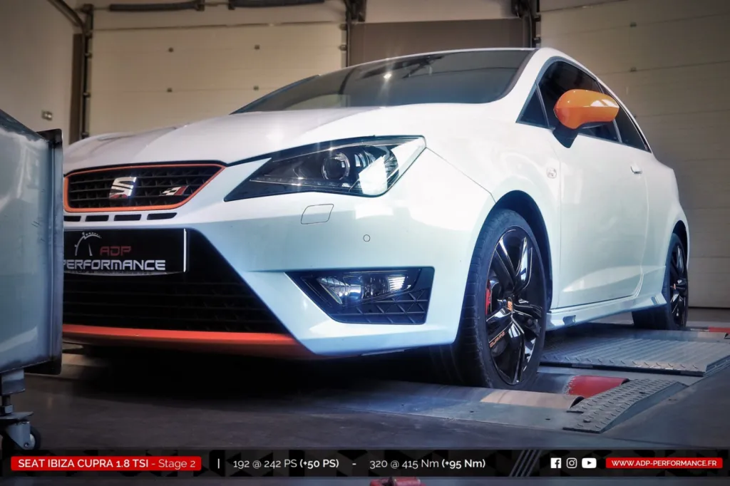Reprogrammation moteur Marseille, Plan de Campagne, Aix en Provence - Seat Ibiza Cupra 1.8 TSI 192cv - ADP Performance