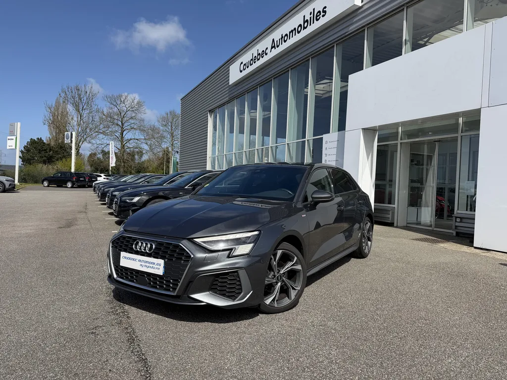 Audi A3 Sportback d'occasion à proximité du Havre : S Line 35 TDI 150 ch S tronic disponible chez Caudebec Automobiles