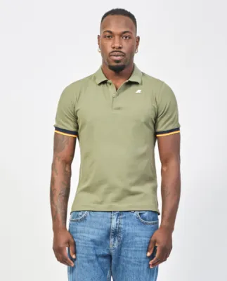 Le Polo K-Way Vincent Stretch Piqué beige chez Urban Chic à Dieppe 76