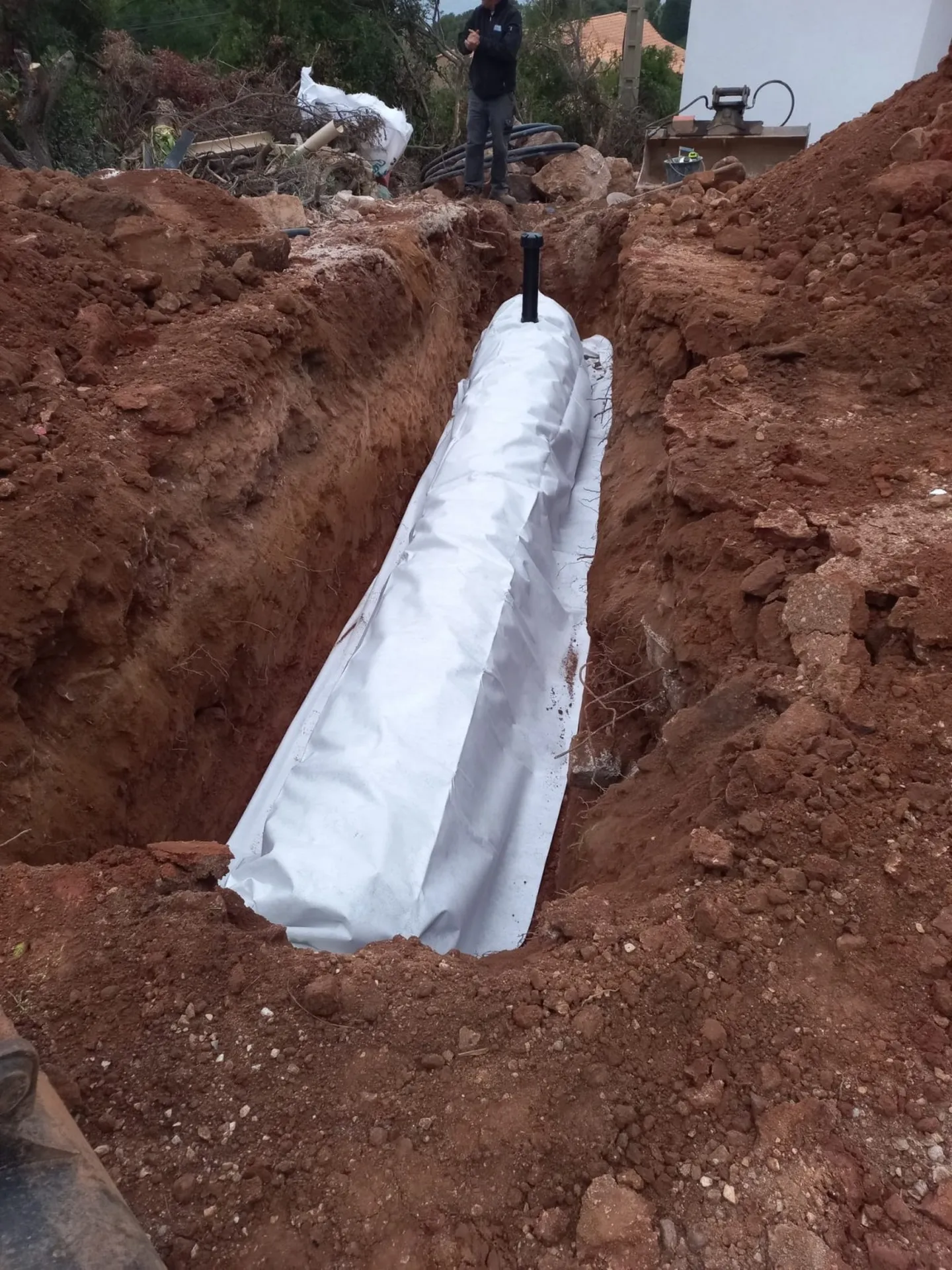 Installation d’une micro-station de traitement biologique 