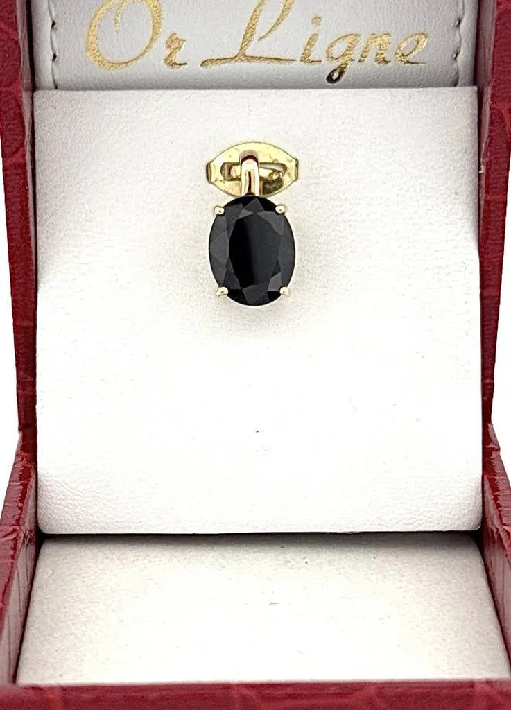 Bijou en or 18 carats avec saphir ovale – Disponible à La Teste de Buch chez Or Ligne