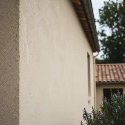 Devis gratuit pour rénovation de façade à Balma proche l'Union avec enduit monocouche projeté 12 mm et finition talochée sur supports béton en Haute-Garonne Occitanie 31