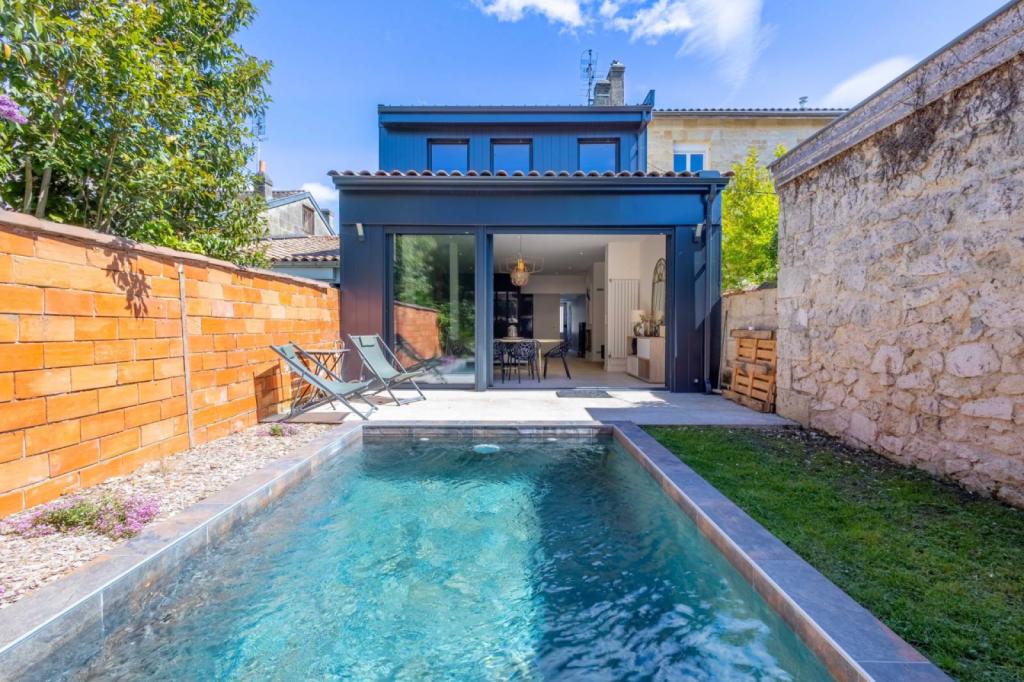 Belle échoppe rénovée avec piscine à 100m du Parc Bordelais, Bordeaux Caudéran