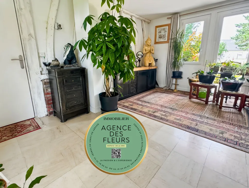 A saisir chaumière de 170 m² édifiée sur un terrain de 1963 m² sur la commune de BOSROUMOIS 27670