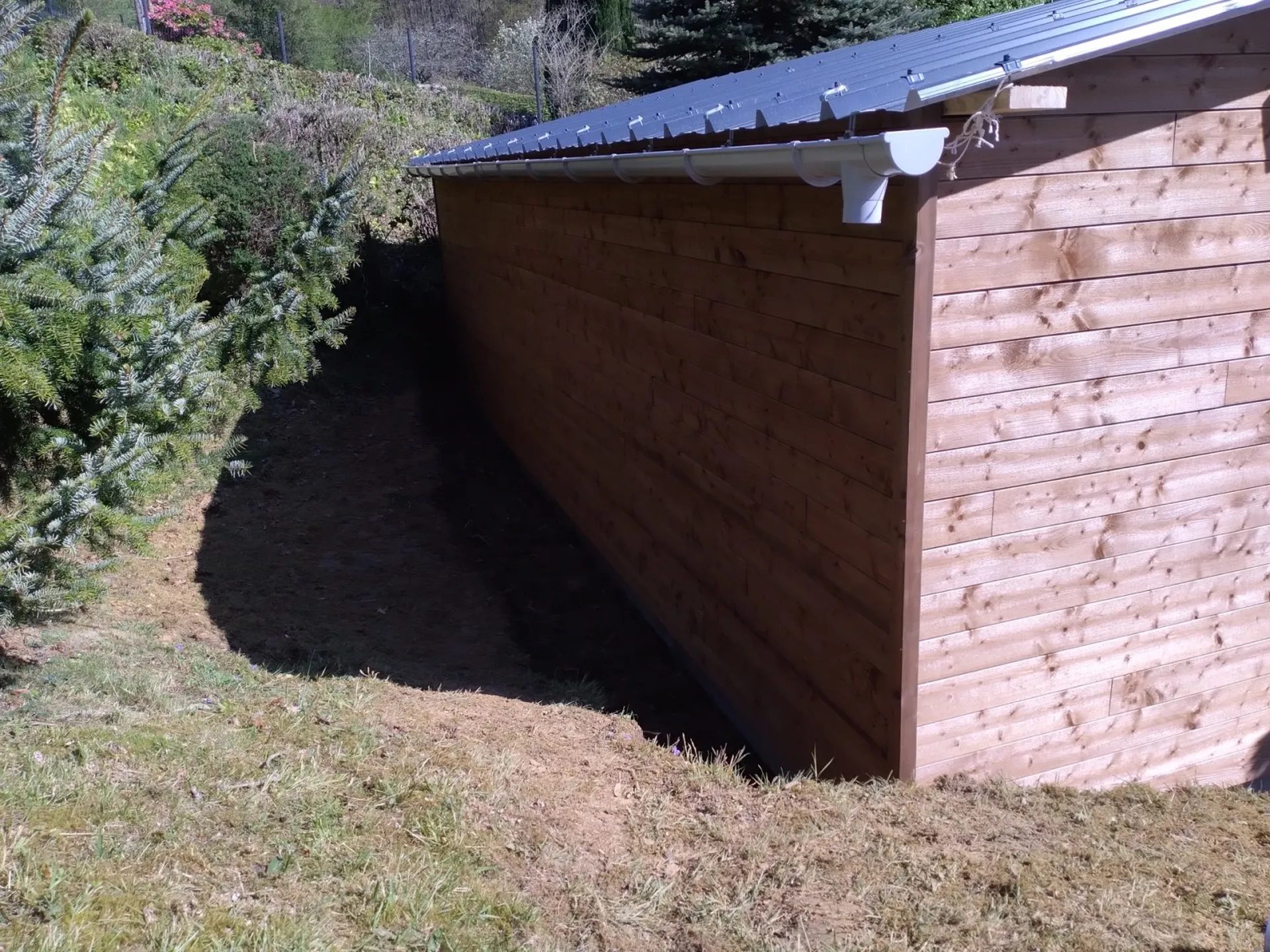 CONSTRUCTION D'UN ABRI A BOIS SECTEUR FECAMP PROCHE DE VALMONT EN SEINE-MARITIME