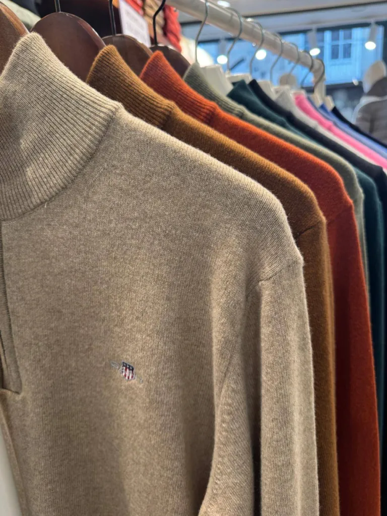 Acheter pull demi-zip en laine d'agneau GANT chez Urban Chic La Suite à Dieppe