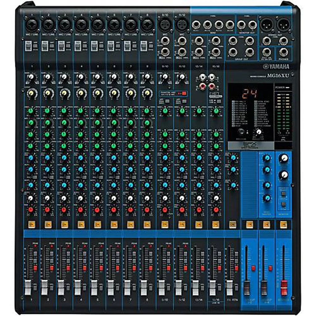 LOCATION CONSOLE DE MIXAGE ANALOGIQUE 16 PISTES YAMAHA MG16XU A TOULON
