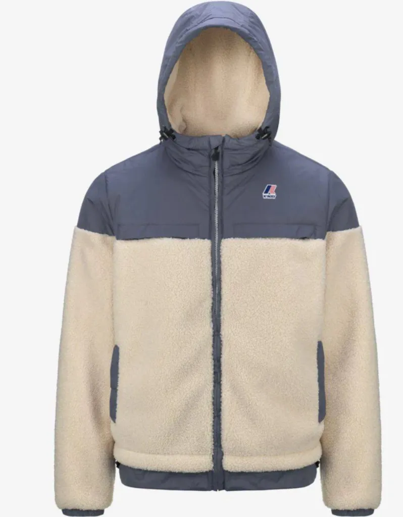 Où acheter la veste le Vrai 3.0 Jildaz ORSETTO Ecru-Grey Blue Avio de chez K-Way à Dieppe