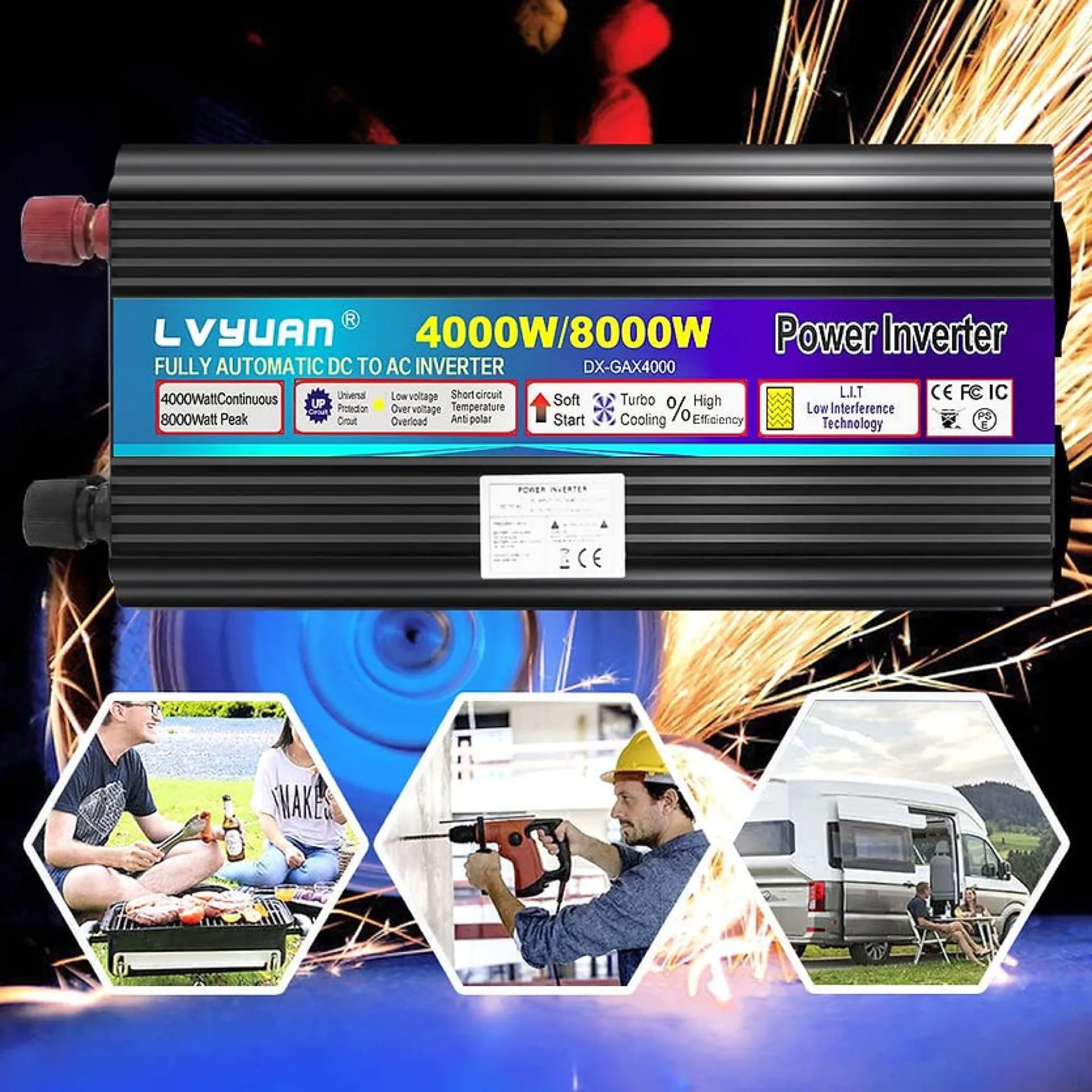 TRANSFO 12V 220 V HAUTE PUISSANCE