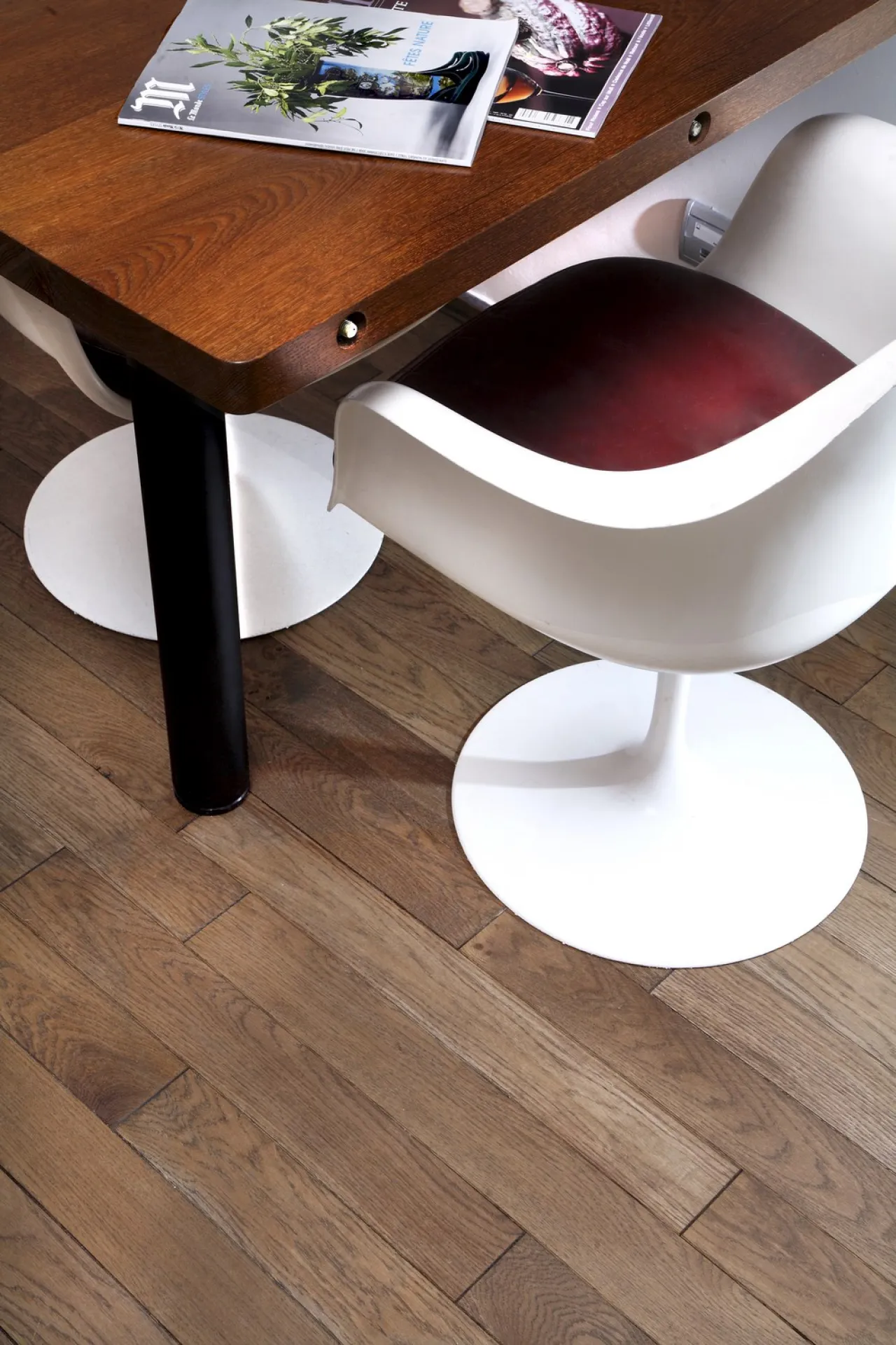 Parquet Gamme Nature  Colori Brun Moka Brossé Huilé 