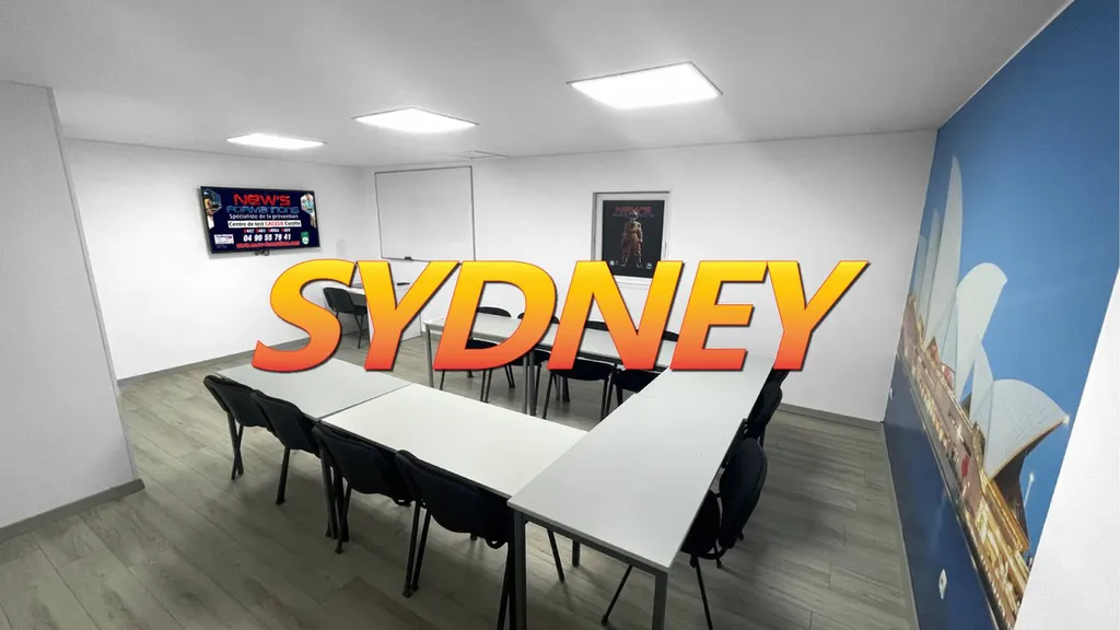 Salle Sydney – Modernité, confort et lumière pour vos formations