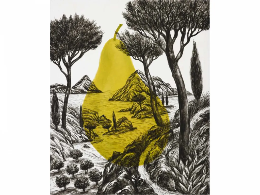 Reproduction de peinture  Poire verte 50 x 61