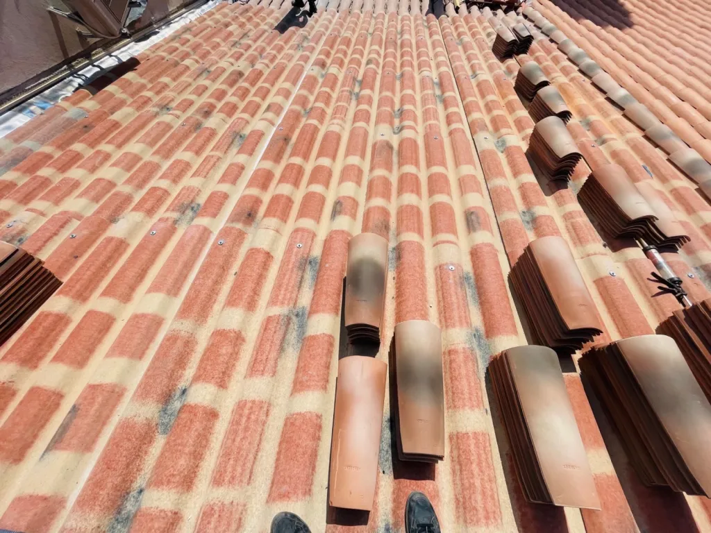 Changement d’une toiture de maison avec isolation sur Aix en Provence.