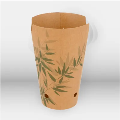 Gobelets à frites avec fermeture 480 ml Garcia de Pou pour restauration rapide professionnelle, idéals pour food trucks, snacks et vente à emporter, assurant un transport sécurisé et hygiénique des frites et snacks chauds – disponibles à Mont-de-Marsan, L