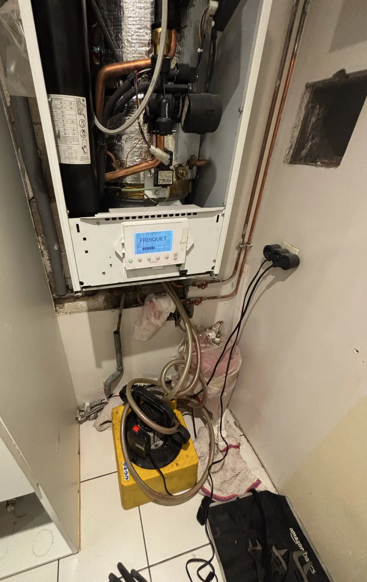 Détartrage d’une chaudière Frisquet dans une maison à Villeparisis