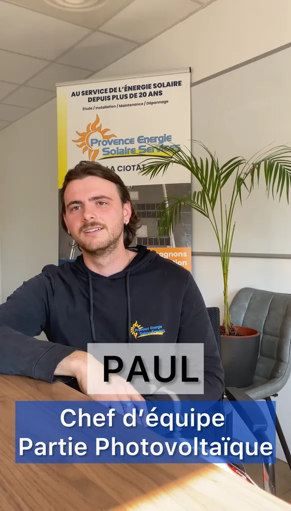 Paul, Chef d'équipe photovoltaïque