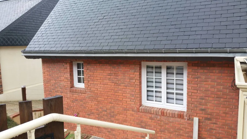 Pose des éléments Vétabric terminé Avant de faire les joints