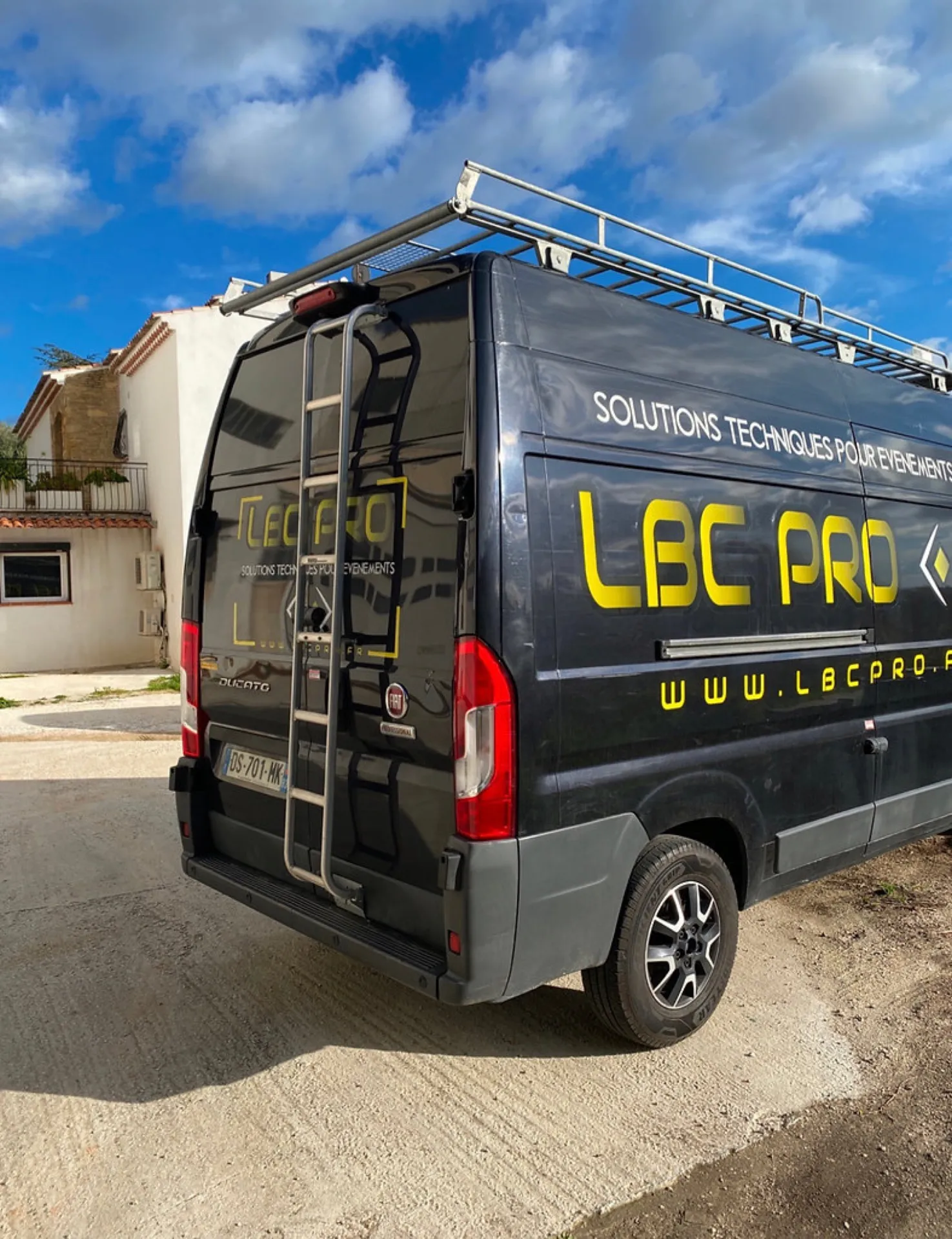 Quel est le prix pour l'immobilisation des véhicules chez lbc pro events ?