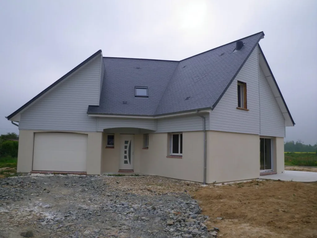 Maison mixte bois béton