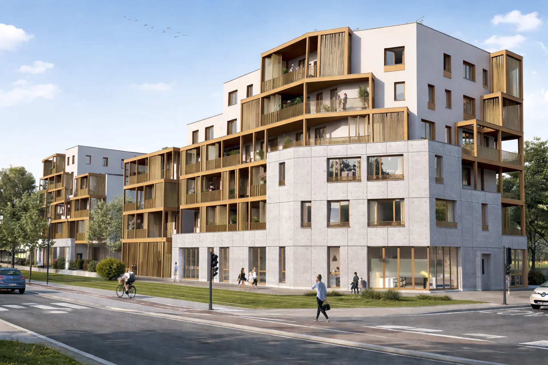 Appartements neufs du studio au 5 pièces à Strasbourg Neuhof, transports et centre-ville accessibles, proche frontière allemande  