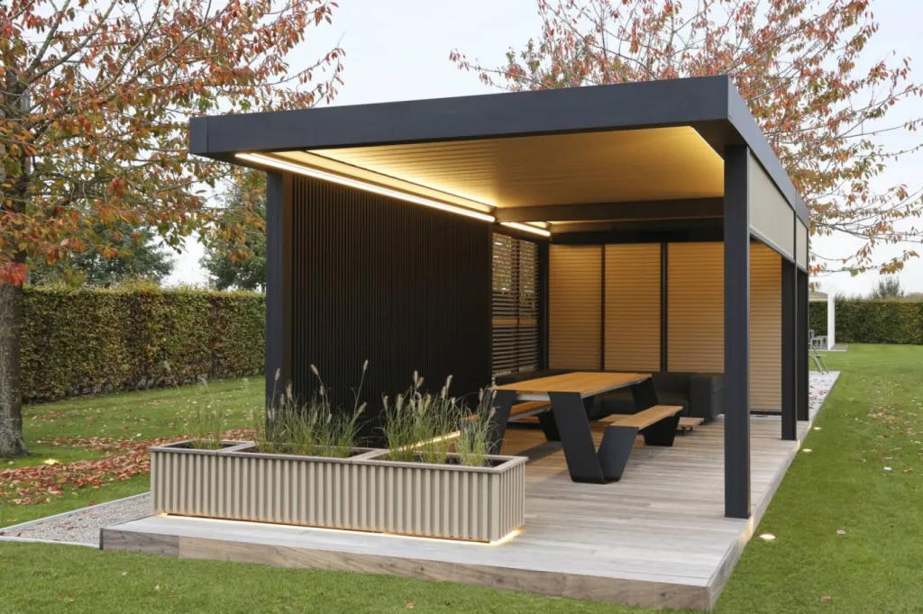 Pose pergola bioclimatique sur mesure adossée aix en provence