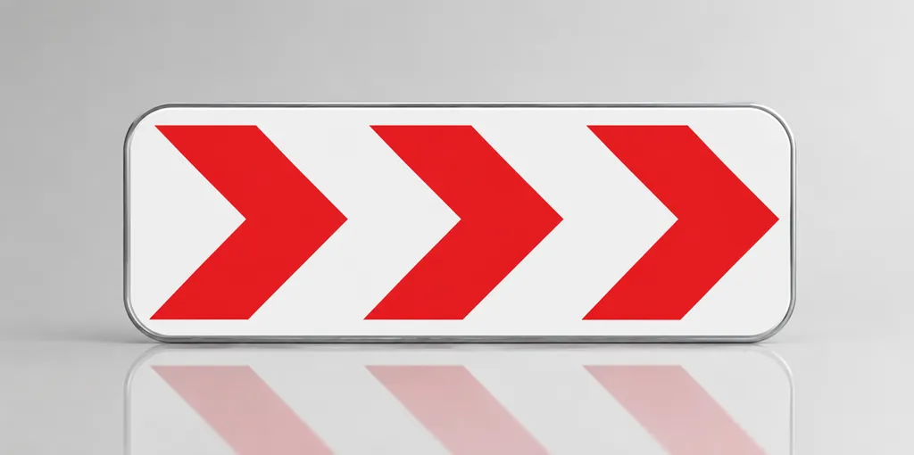 Panneau K8 – Déviation et Rétrécissement de Voie pour Chantiers Routiers