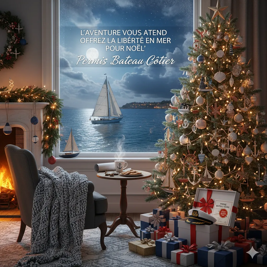 Offrez le Permis Bateau Côtier à Noël avec l'offre spéciale BMJ Permis Bateau au Pradet !