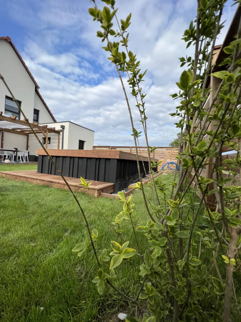 Piscine conteneur à Truchtersheim dans le Kochersberg CLK