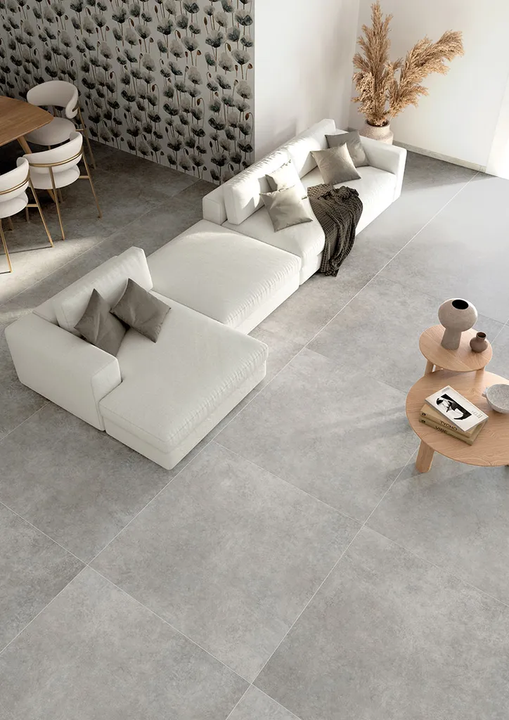 CARRELAGE EFFET BETON TUSCANIA GREY SOUL MID