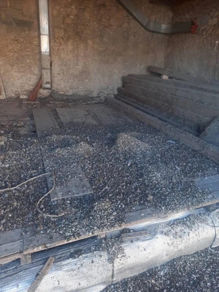 retrait de fientes de pigeons dans clocher à salon de Provence