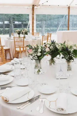 French venue with marquee