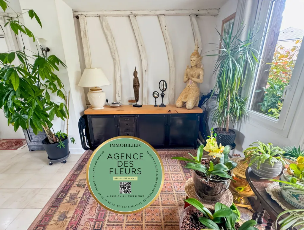 A saisir chaumière de 170 m² édifiée sur un terrain de 1963 m² sur la commune de BOSROUMOIS 27670