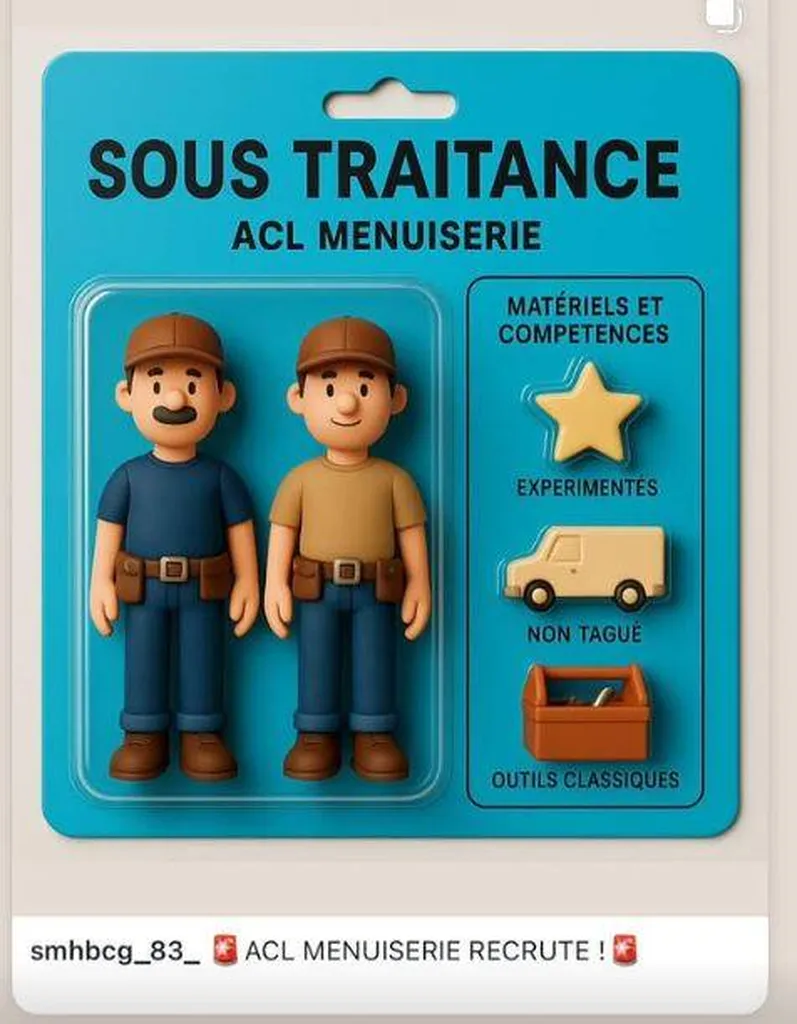 acl menuiserie recrute à Cogolin 