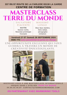 MASTERCLASS EN SEPTEMBRE A TOULON DANS LE VAR
