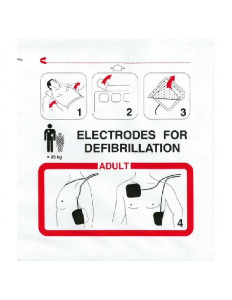 Électrodes adultes Schiller FRED EASY / LIFE / SKITY : non pré-connectées à Lyon