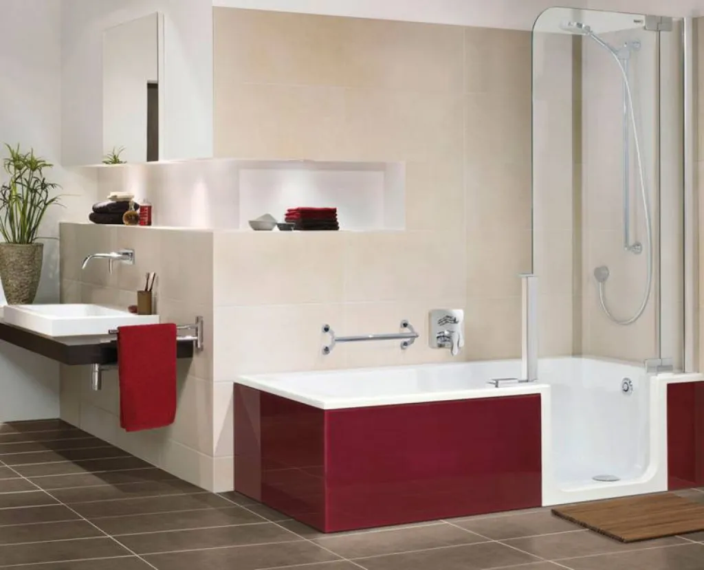 baignoire à porte sénior combiné bain douche sécurisée