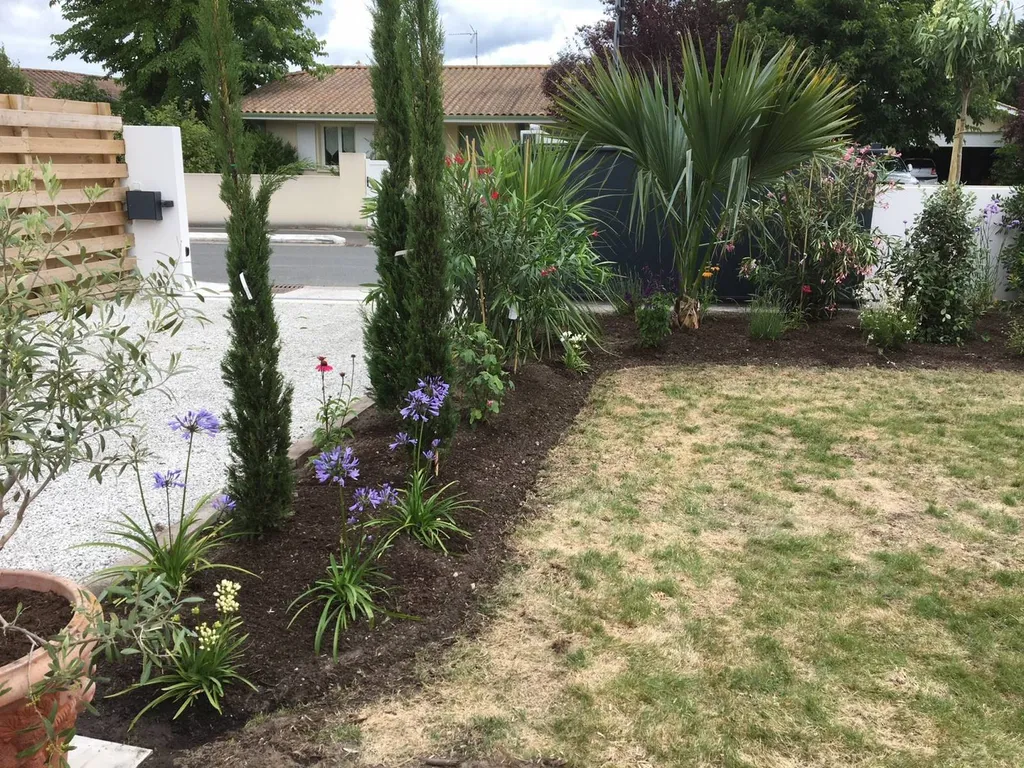 Plantation d'arbustes et de vivaces par un paysagiste 