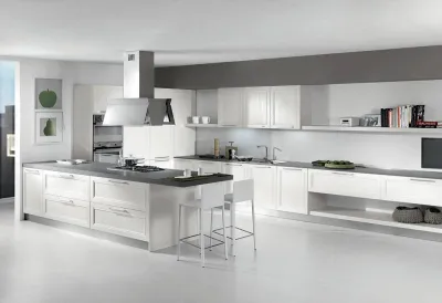 Exemple d'agencement et design du modèle de cuisine ITACA de chez ARREDO3 à l'achat à Bandol dans le 83