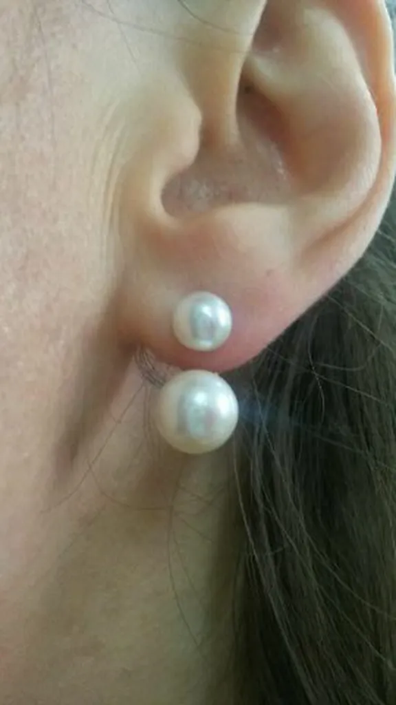 Boucles d'oreilles perles de culture