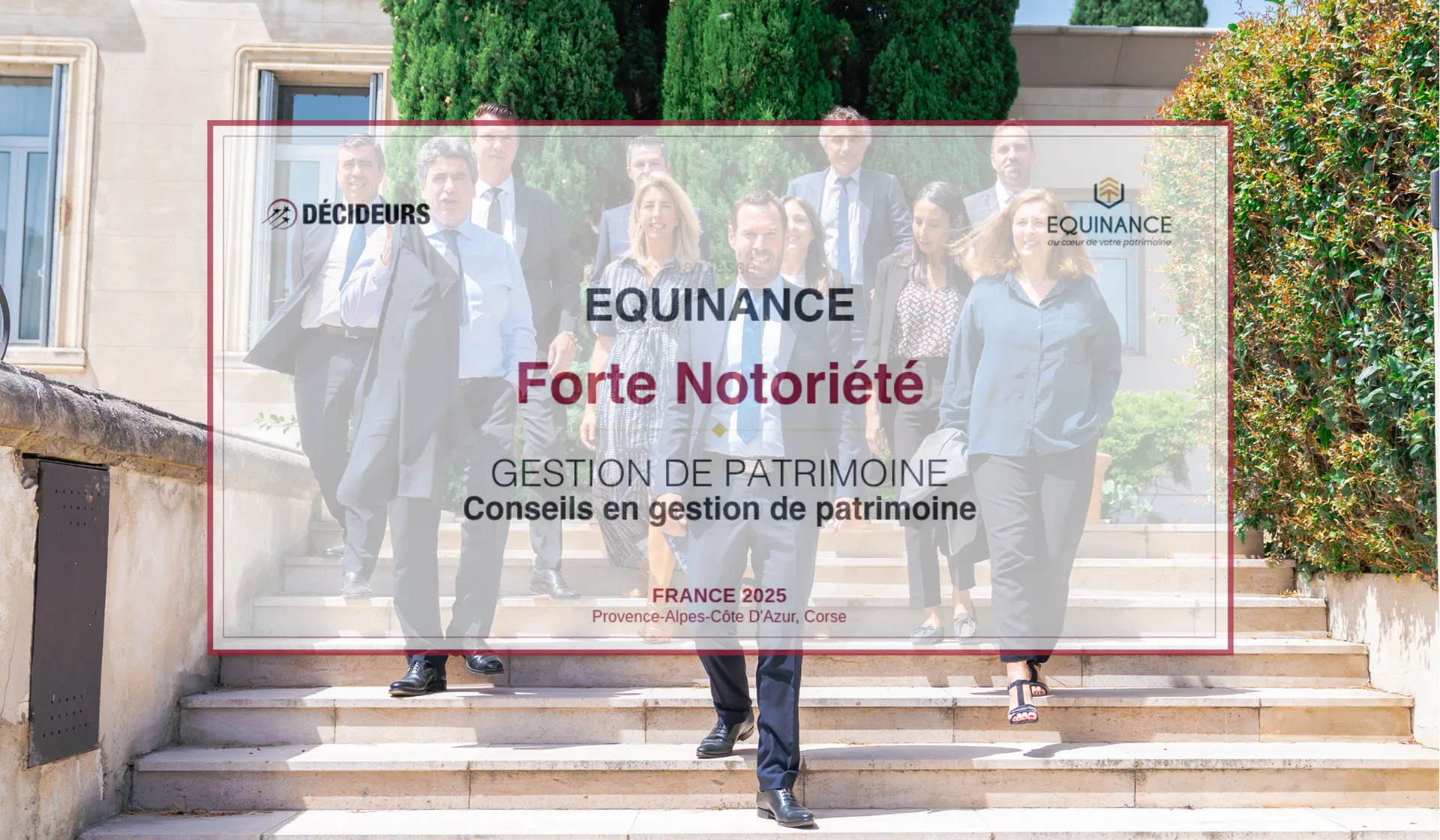 EQUINANCE classé « Forte notoriété » par Décideurs Magazine en 2025
