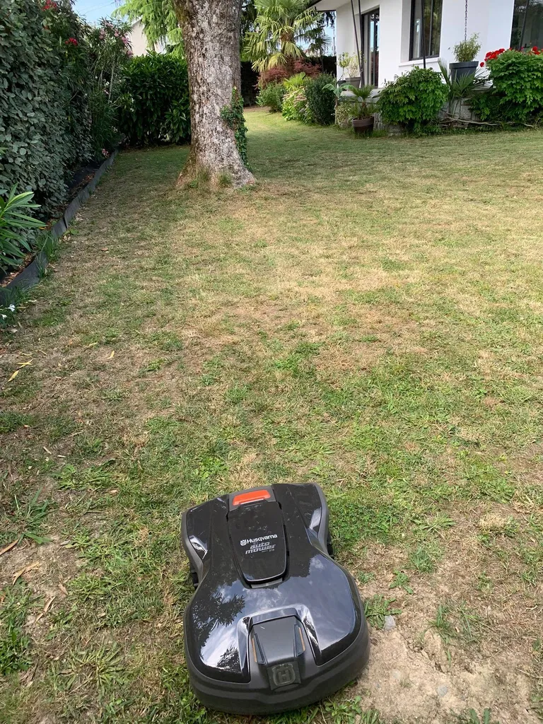 Installer un robot tondeuse dans un jardin situé à Mimizan