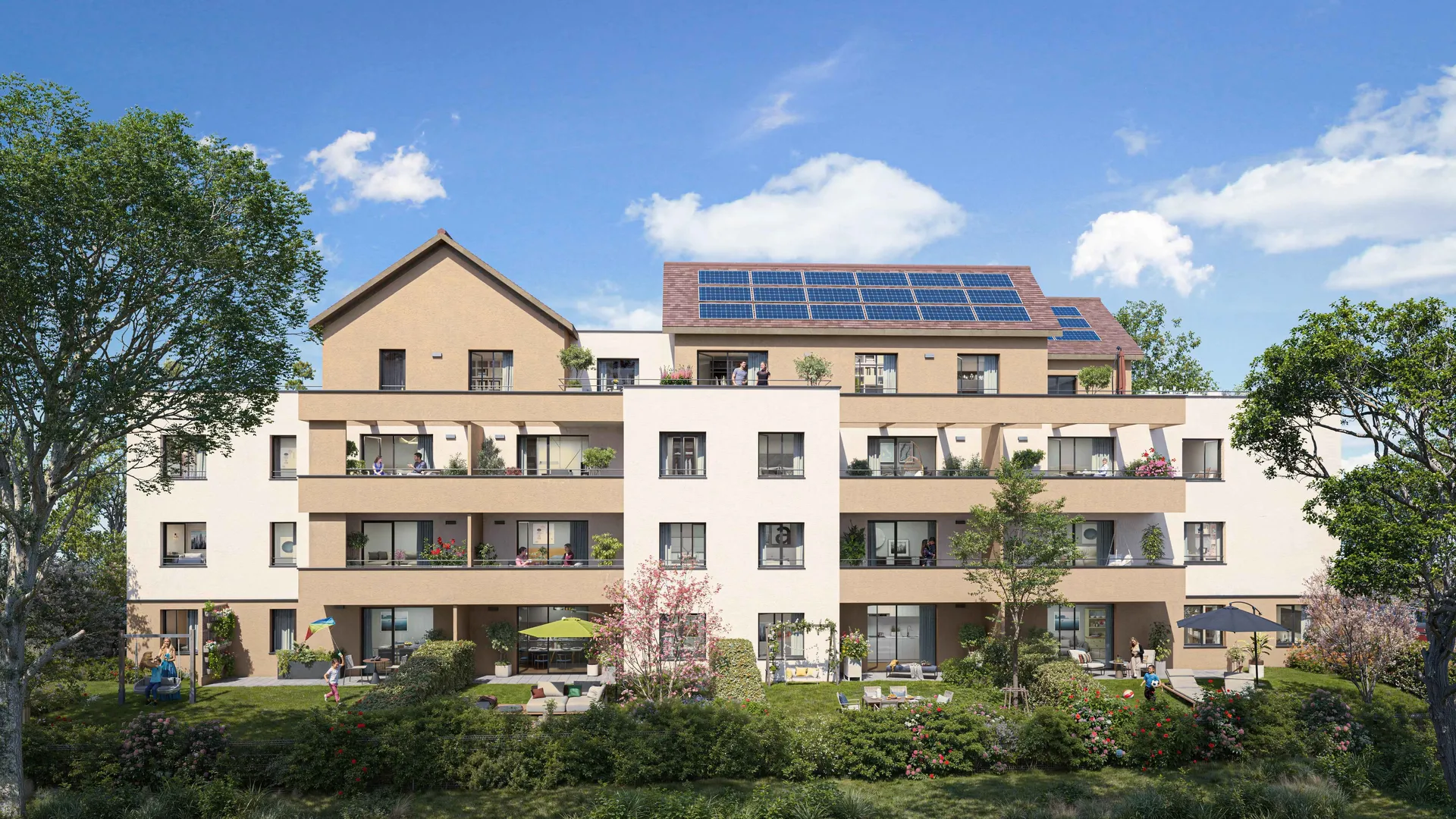 Programme immobilier neuf à Ostwald – Appartements contemporains du 2 au 4 pièces à proximité immédiate de Strasbourg