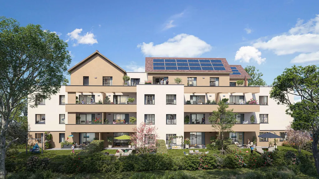 Programme immobilier neuf à Ostwald – Appartements contemporains du 2 au 4 pièces à proximité immédiate de Strasbourg
